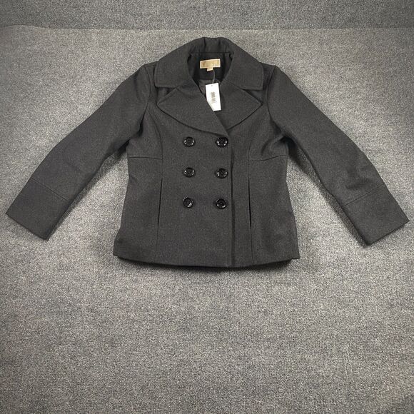 Vintage Michael Kors Mens Button Up Gray Jacket Size Large NWT